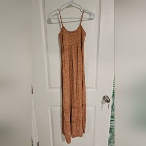 Hippie Rose Rust Floral Dress